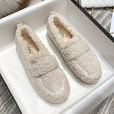Süße warme Winter-Loafer aus Lammfell